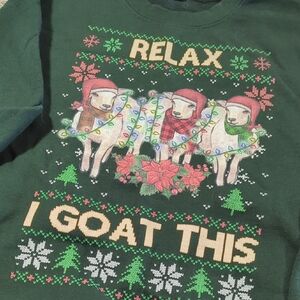Festive Green Holiday Sweater